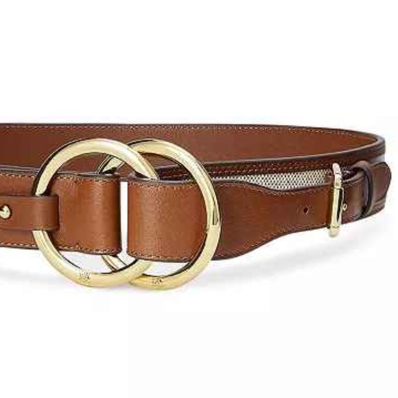 Canvas & Leather Bend-Back Belt - Picture 2 of 5